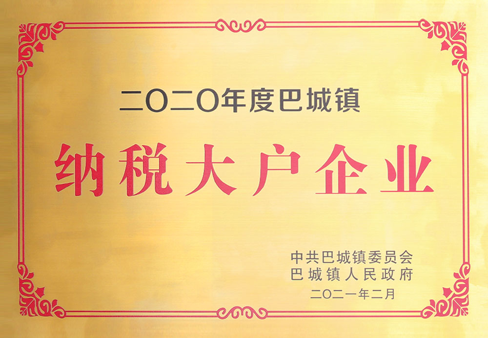 2020巴城鎮(zhèn)納稅大戶